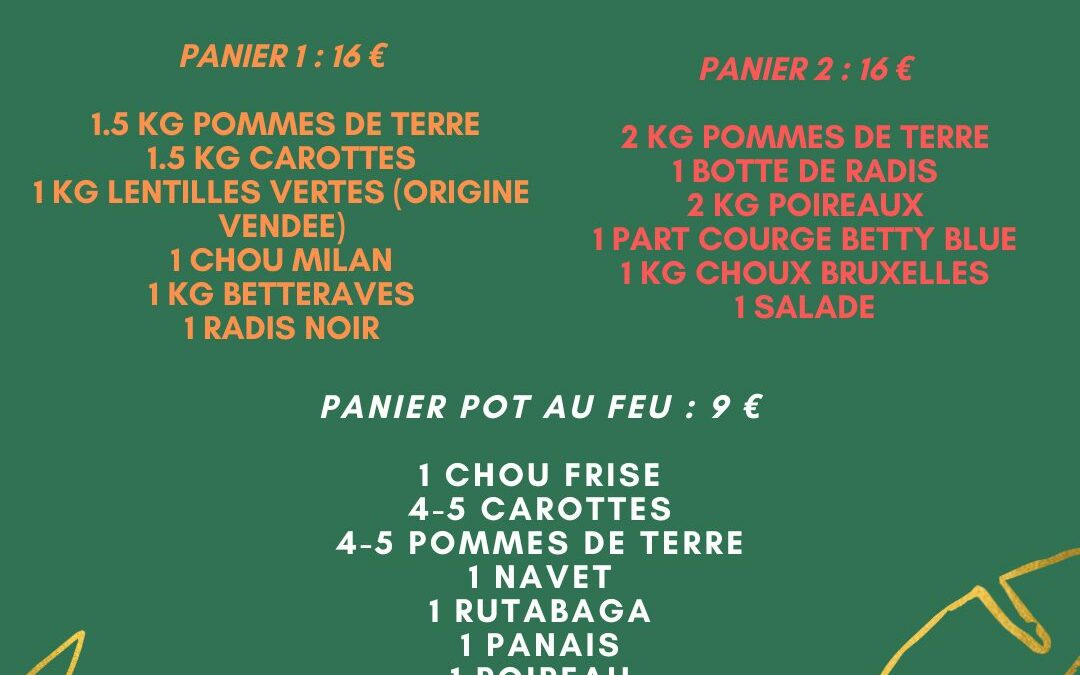 Panier legume, Le Relais des Producteurs à Rocheservière